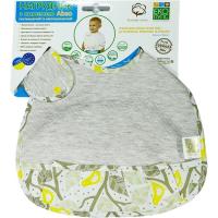 Нагрудничек Еко Пупс Jersey Abso непромокаемый с карманом (меланж, золо Фото