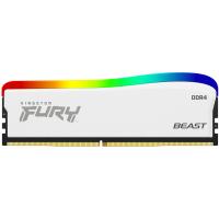 Модуль пам'яті для комп'ютера Kingston Fury (ex.HyperX) DDR4 16GB 3200 MHz Beast White RGB SE Фото