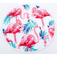 Полотенце MirSon пляжное №5054 Summer Time Light flamingo 150x150 с Фото