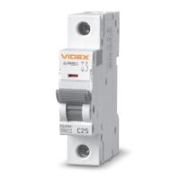 Автоматический выключатель Videx RS6 RESIST 1п 25А 6кА С Фото