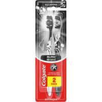 Зубна щітка Colgate Max White Charcoal відбілююча м'яка 2 шт. Фото