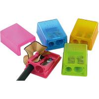 Точилка Kum Box с контейнером пластиковая с двумя отверстиями Фото