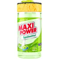 Средство для ручного мытья посуды Maxi Power Зелений чай 1000 мл Фото