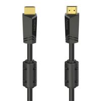 Кабель мультимедийный Hama HDMI to HDMI 15.0m 4K Ethernet Gold Black Фото