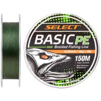 Шнур Select Basic PE 150m Dark Green 0.08mm 8lb/4kg Фото
