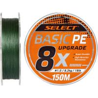 Шнур Select Basic PE 8x 150m Dark Green 1.2/0.16mm 20lb/9.3kg Фото
