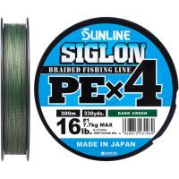 Шнур Sunline Siglon PE н4 300m 1.0/0.171mm 16lb/7.7kg Dark Gree Фото