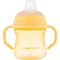 Поильник-непроливайка Canpol babies с силиконовым носиком FirstCup 150 мл Желтая Фото