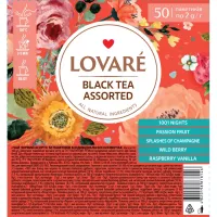 Чай Lovare Assorted Black Tea 5 видів по 10 шт Фото