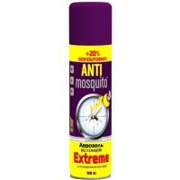 Аерозоль від комах Anti mosquito Extreme від комарів 120 мл Фото