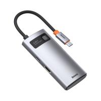 Концентратор Baseus Metal Gleam Series 4-in-1 Multifunctional Gray Фото