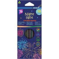 Карандаши цветные Cool For School Night light трехгранные 12 цветов Фото