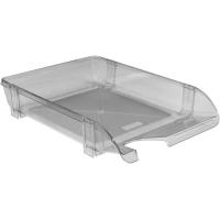 Лоток для бумаг Economix горизонтальный пластик, дымчатый Фото