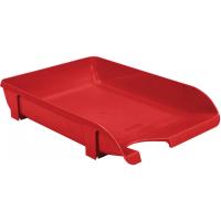 Лоток для бумаг Economix горизонтальный пластик, красный непрозрачный Фото