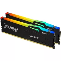 Модуль памяти для компьютера Kingston Fury (ex.HyperX) DDR5 64GB (2x32GB) 5200 MHz Beast RGB EXPO Фото