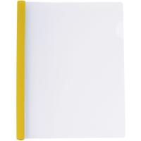 Папка-скоросшиватель Economix А4 с планкой-зажимом 10 мм (2-65 листов), желтая Фото