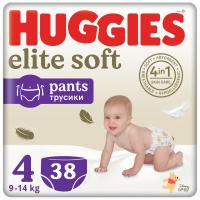 Підгузки Huggies Elite Soft 4 (9-14 кг) Mega 38 шт Фото