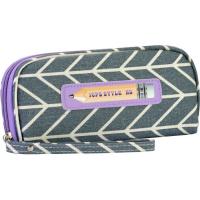 Пенал Cool For School 1 відділення з ремінцем Сірий Фото