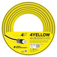 Поливочный шланг Cellfast 4YELLOW 3/4" 50м, 4 слоя, до 20 Бар, -10…+50°C Фото
