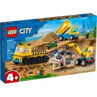 Конструктор LEGO City Будівельна вантажівка й кулястий кран-таран 2 Фото