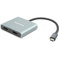 Адаптер PowerPlant USB Type-C to 2x HDMI, 4K, 60Hz Фото