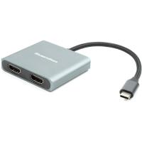 Адаптер PowerPlant USB Type-C to 2x HDMI, 4K, 60Hz Фото