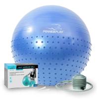 М'яч для фітнесу PowerPlay 4003 65см Синій + помпа Фото