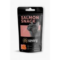 Лакомство для котов Savory Snack Salmon 60 г (подушечки с лососем) Фото