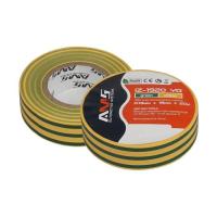 Ізоляційна стрічка AMS 0,13*19мм*20м glossy yellow-green PVC IZ-1920 YG Фото