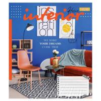 Тетрадь 1 вересня А5 Interior 60 листов, линия Фото