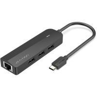 Концентратор Vention USB 3.1 Type-C to 3xUSB 2.0+MicroUSB+RJ45 100M Eth Фото