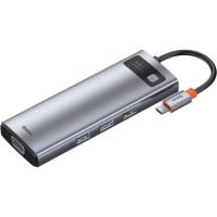 Концентратор Baseus USB3.1 Type-C to USB C(PD)100W/HDMI 4K 30Hz/VGA/US Фото