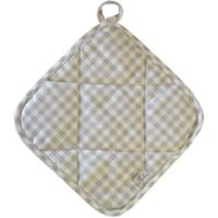 Кухонна прихватка Прованс Bella сiра клiтинка 25х25 см Фото