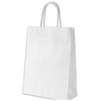 Подарочный пакет Куверт 100 Ecobag бумажный, 30х17х34 см белый Фото