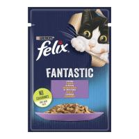 Вологий корм для кішок Purina Felix Fantastic з ягням у желе 85 г Фото