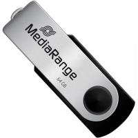 USB флеш накопичувач Mediarange 64GB Black/Silver USB 2.0 Фото