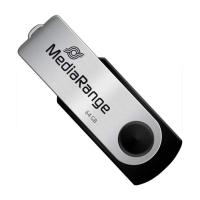 USB флеш накопитель Mediarange 64GB Black/Silver USB 2.0 Фото