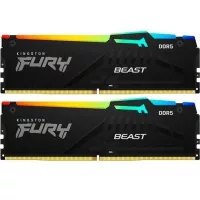 Модуль памяти для компьютера Kingston Fury (ex.HyperX) DDR5 64GB (2x32GB) 5600 MHz Beast RGB Фото
