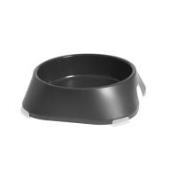 Посуда для собак Fiboo Миска без антиковзких накладок M темно-сіра Фото