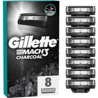Змінні касети Gillette Mach3 Charcoal Деревне вугілля 8 шт. Фото