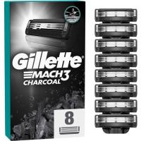 Сменные кассеты Gillette Mach3 Charcoal Древесный уголь 8 шт. Фото