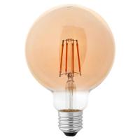 Лампочка Delux Globe G95 6Вт E27 2700К amber filament Фото