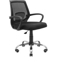Офісне крісло Richman Стар Хром Піастра Сітка чорна Фото