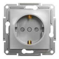 Розетка Schneider Electric ASFORA зі штор. алюміній Фото