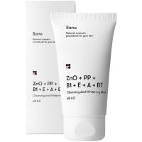 Маска для лица Sane Очищающая и отбеливающая с оксидом цинка и витамин Фото