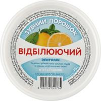 Зубной порошок Triuga Dentogin Отбеливающий Мята + лимон 75 г Фото