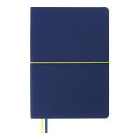 Книга записна Buromax Unique 96 аркушів А5 у клітинку синій Фото