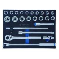 Набор инструментов KING TONY торцевых головок 1/2" 33 шт. с принадлежностями Фото