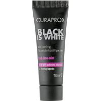 Зубна паста Curaprox Black is White З активованим вугіллям 10 мл Фото