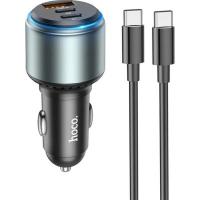 Зарядний пристрій HOCO NZ9 charger set(C to C) USB-A/Type-C Black Фото